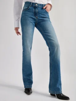 Jean 5 Poches Coupe Droite En Denim Bleu -barbarabui Soldes Magasin barbara bui F1635FLF 30 image 3 fd4a438c d941 4173 8054 037d8b0beafd