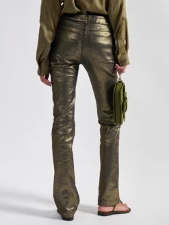 Jean 5 Poches Coupe Droite En Denim Métallisé Gold -barbarabui Soldes Magasin barbara bui F1636FLB 60 image 4 1c735df4 a54b 4175 ab55 97ff370ce894