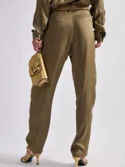 Pantalon à Plis En Satin De Viscose Léger Kaki -barbarabui Soldes Magasin barbara bui F1646FEK 37 image 5 ba431435 d4a8 4e9f 9981 8c02a53ac14a