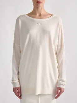 Pull Recto Verso En Maille Ivoire -barbarabui Soldes Magasin barbara bui F4202XXA 11 additional