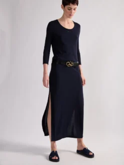 Mules Anatomiques En Daim Marine -barbarabui Soldes Magasin barbara bui F5116SCF 45