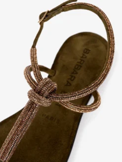 Sandales Entre-doigts En Daim Olive Strassé -barbarabui Soldes Magasin barbara bui F5205SCF 37 image 4 e664eee4 4711 4ea3 9cd0 4e878a9b8ad7