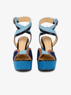 Sandales Compensées En Jeans Et Cuir -barbarabui Soldes Magasin barbara bui F5236TJF 50 image 4 349fdd7a 6337 4a2c 9c18 79a8f87e110b