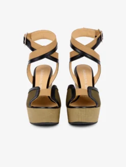 Sandales Compensées En Tissu Olive Et Cuir -barbarabui Soldes Magasin barbara bui F5236TSF 37 image 4 d5d989bd e48f 472b 9b4a 701ad6a264f9