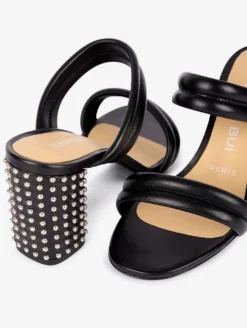 Sandales En Cuir Noir Et Talon Clouté Nickel -barbarabui Soldes Magasin barbara bui F5247NTB 10 image 5 874085f5 cb5a 4e0d b1c7 cf1132e25946