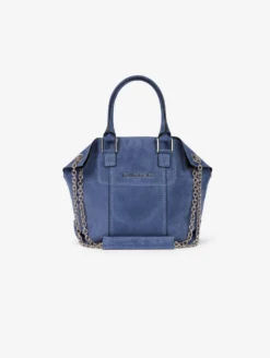 Sac "Little Chamallow" En Daim Bleu Jeans