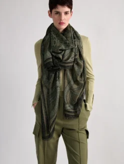 Foulard à Imprimé "snake" Métallisé