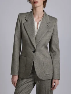 Veste Cintrée à Micro Chevrons Grise 11 Veste Cintrée à Micro Chevrons Grise -barbarabui Soldes Magasin barbara bui G1205GEF 51 additional 3d9448f2 a9c3 4c32 9921 abf948bc946f