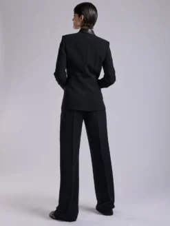 Veste Zippée En Crêpe Et Cuir Noir -barbarabui Soldes Magasin barbara bui G1230EEAC 1010 image 3 1c95ee64 c986 4fba 8c86 948851f7822b