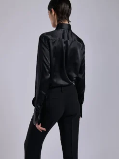 Chemise Lavallière En Satin De Soie Noire 7 Chemise Lavallière En Satin De Soie Noire -barbarabui Soldes Magasin barbara bui G1402HCA 10 image 2 1f50650c 4e4d 4108 a2f6 de5dc2fa4379