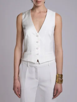 Gilet De Costume En Crêpe Et Satin Ivoire -barbarabui Soldes Magasin barbara bui G1420EEA 1111 additional 9f649d8b 31f3 4b22 933d e06db6f13fe9