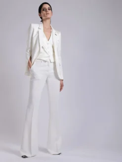 Gilet De Costume En Crêpe Et Satin Ivoire -barbarabui Soldes Magasin barbara bui G1420EEA 1111 image 4 bbe16565 9307 43fd 8a36 336b09f9a0b8