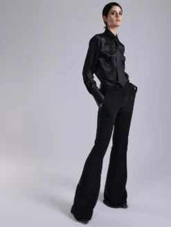 Pantalon Bootleg En Crêpe Noir -barbarabui Soldes Magasin barbara bui G1616EEA 10 image 3 164b4d56 9ef9 4121 8fdd f52e9b582db0