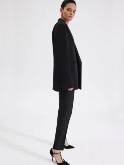 Blazer De Smoking Croisé En Grain De Poudre -barbarabui Soldes Magasin w7201eak 10 additional 3