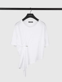 Tee-shirt En Jersey De Coton Asymétrique -barbarabui Soldes Magasin z1465gmf 01 additional 3